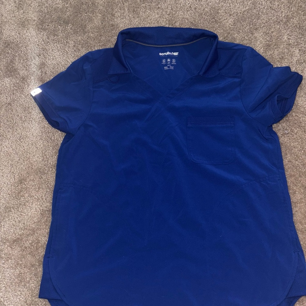 Blue Scrubstar Scrub Top